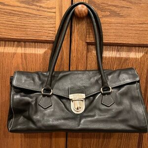 Prada Black Leather Shoulder Bag